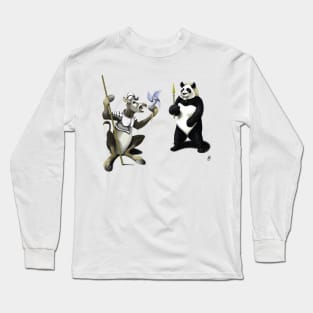 Donkey Xote and Sancho Panda Long Sleeve T-Shirt